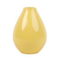 Vase aus Keramik, gelb H14 Vase aus Keramik, gelb H14