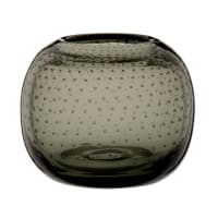 Set aus 2 - Vase aus transparentem Glas, H8cm