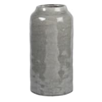 Vase cylindrique en grès gris H26