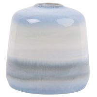 Vase en céramique bleu dégradé H15 Vase en céramique bleu dégradé H15