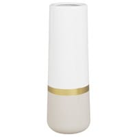 Vase en céramique crème et dorée H30 Vase en céramique crème et dorée H30