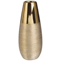 Vase en céramique dorée H28