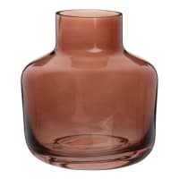 ROSE - Vase en verre rose H11