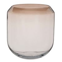 Vase en verre teinté ambre dégradé H20 Vase en verre teinté ambre dégradé H20