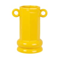 ACHILE - Vase Lisa Gachet x Maisons du Monde, en dolomite jaune H24 cm