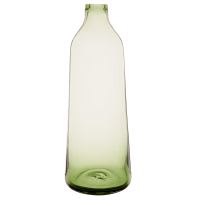 Vaso bottiglia in vetro colorato verde, 35 cm Vaso bottiglia in vetro colorato verde, 35 cm