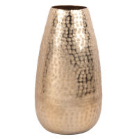 Vaso in alluminio martellato dorato, 31 cm Vaso in alluminio martellato dorato, 31 cm