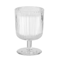 MARIANNE - Vela perfumada em copo de vidro estriado transparente 130g