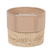 JOSEFA - Vela perfumada en tarro de cerámica y cuerda beiges 440g