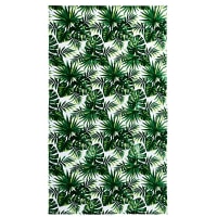 PALAOS - Velvet Terry Beach Towel with Tropical Print 100x180