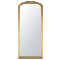 ANATOLE - Vergulde afgeronde spiegel met sierlijst 86 x 198 cm