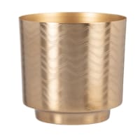 Vergulde metalen sierpot H17