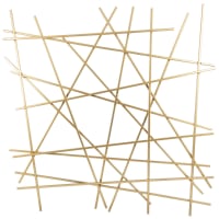 MOKABOKA - Wanddecoratie met vergulde metalen draadstructuur 70 x 70 cm
