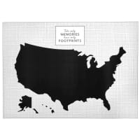 Wandsticker Vereinigte Staaten, schwarz und weiß