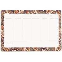 Weekly planner con motivi multicolore 24x16 cm