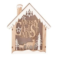 Weihnachtsdeko beleuchtetes Haus
