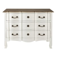 VERSAILLES - White Acacia and Mango Chest of Drawers