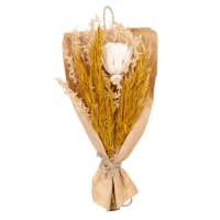 JULIA - Set of 2 - White and beige bouquet of dried plants and flowers