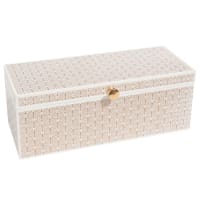 BERNAY - White and Gold Graphic-Print Jewellery Box