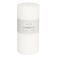 White cylindrical scented candle 7 x 15 cm White cylindrical scented candle 7 x 15 cm