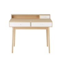 SPRING - White desk with 3 drawers