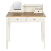 AIMÉE - White dressing table with 2 drawers
