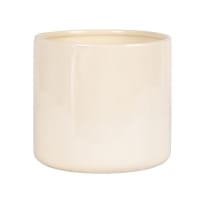 White earthenware planter H20cm