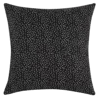 OREBRO - Set of 2 - White polka dot organic cotton cushion cover 40x40cm