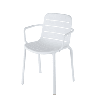 White Professional-Quality Garden Armchair
