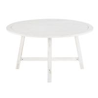 White Solid Acacia 4-6 Seater Garden Table L140 White Solid Acacia 4-6 Seater Garden Table L140