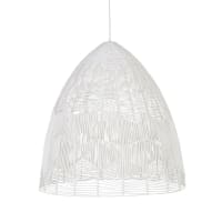 ORSULA - White woven paper rope pendant light