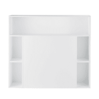 PERFECTO - Wit bed hoofdeinde met opbergruimte 90x140
