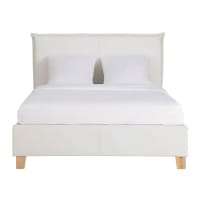 PILLOW - Wit bed met opbergkoffer en lattenbodem 140x190