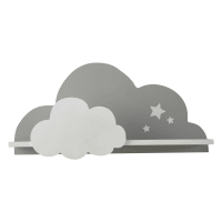 SONGE - Wit en grijs wandrek wolk