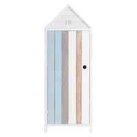 Witte houten kast strandhokje B 60 cm Witte houten kast strandhokje B 60 cm