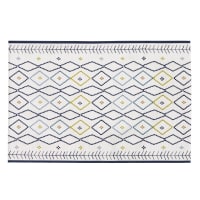 SKYE - Woven Ecru Outdoor Rug with Multicoloured Graphic Print 160x235