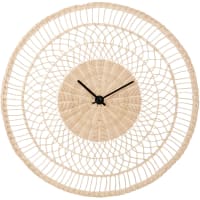Woven rattan clock D60cm