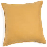 Yellow Washed Linen Cushion 60x60 Yellow Washed Linen Cushion 60x60