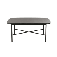 WATKIN - Zwarte vierkante salontafel