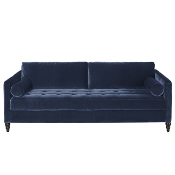 3 Sitzer Sofa Mit Samtbezug Grun Malik Maisons Du Monde