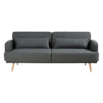 Ausziehbares 3-Sitzer-Sofa, grau