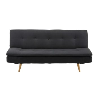 Banquette convertible 2/3 places gris anthracite
