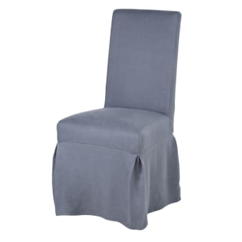 Dekking De Ciro Blauwgrijze linnen hoes voor chaise longue, OEKO-TEX® MARGAUX | Maisons du  Monde
