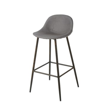 Chaise De Bar Professionnelle Style Scandinave Noire Clyde Business Maisons Du Monde