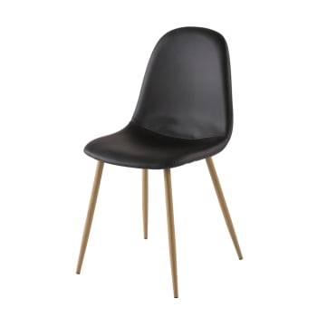 Chaise style scandinave noire