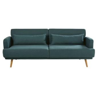 Divano letto 3 posti verde