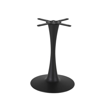Base per tavolo professionale in acciaio nero opaco, 60 cm Element Business