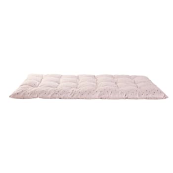 Matelas gaddisposh en coton rose motifs à pois 60x120
