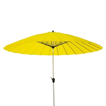 Parasol Inclinable En Aluminium Et Tissu Jaune 3x3m Papaye