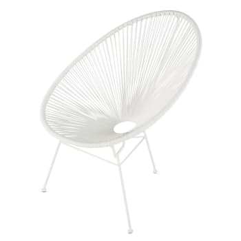 silla metal blanca con cuerda silla metal blanca con cuerda